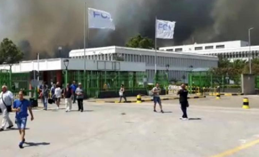 Incendio in Molise, evacuata Fca