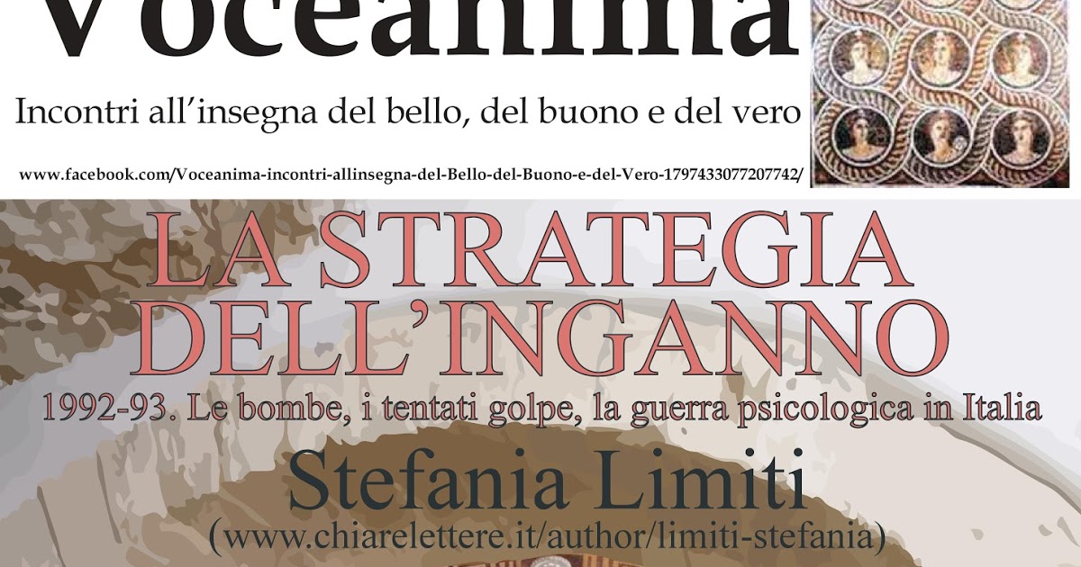 Ostuni: sabato 2 dicembre presentazione del libro "La strategia dell’inganno" di Stefania Limiti