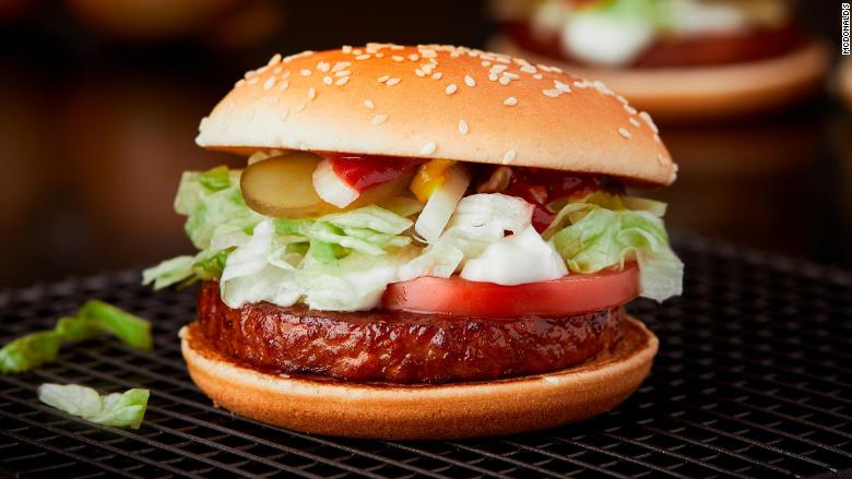 McDonald's to start selling the McVegan burger