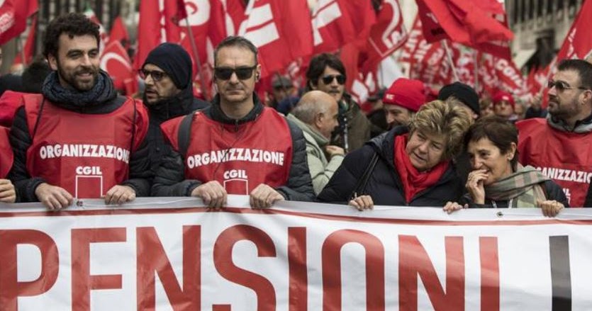 Pensioni, "I conti non tornano": Cgil in piazza