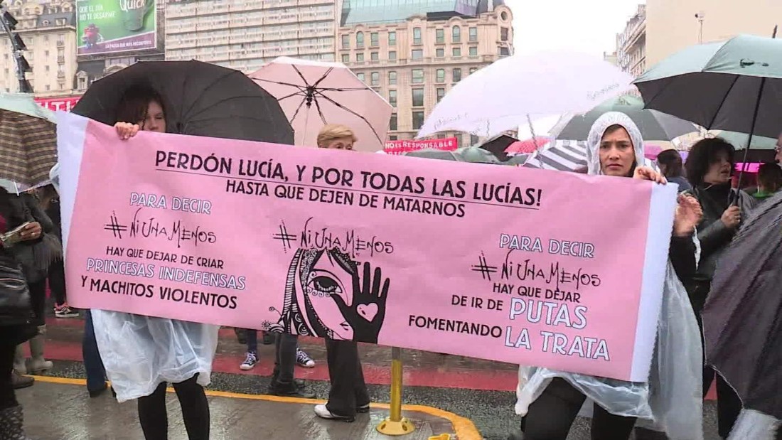 Women protest rape, killing of  teenage girl in Argentina