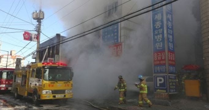 Sud Corea, incendio in ospedale: 41 morti