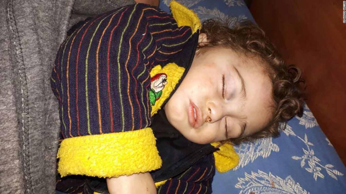 No one knows who this unconscious Syrian toddler is