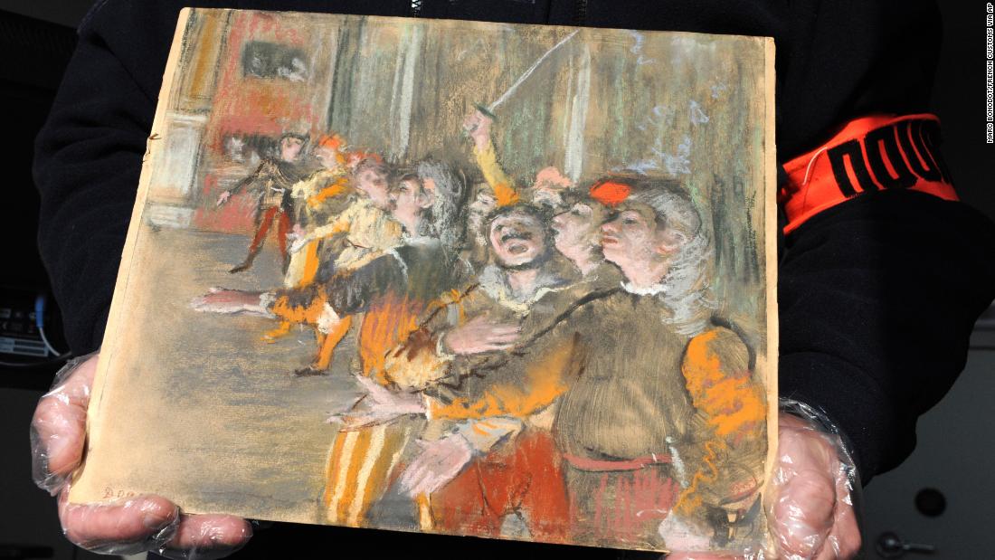 Stolen work by famed painter Degas found in bus