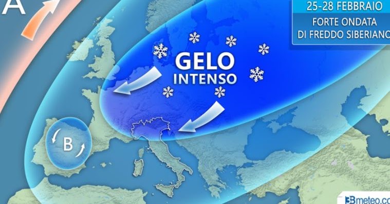 Maltempo: in Italia arriva il gelo siberiano di ‘Burian’