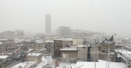Burian, nevica a Napoli: imbiancato anche il lungomare