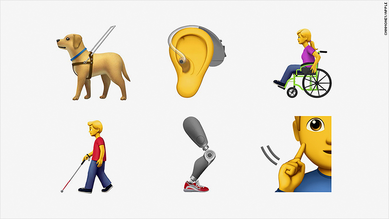 Apple proposes 13 new disability emojis