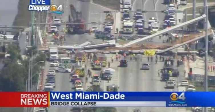 Miami, crolla ponte pedonale: almeno 6 vittime