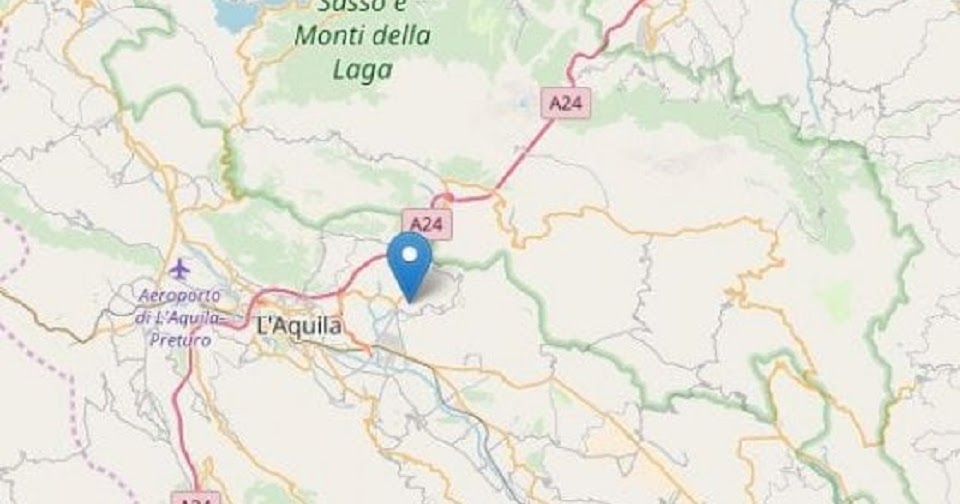 Torna la paura in Centro-Italia: scossa 3.9 all’Aquila