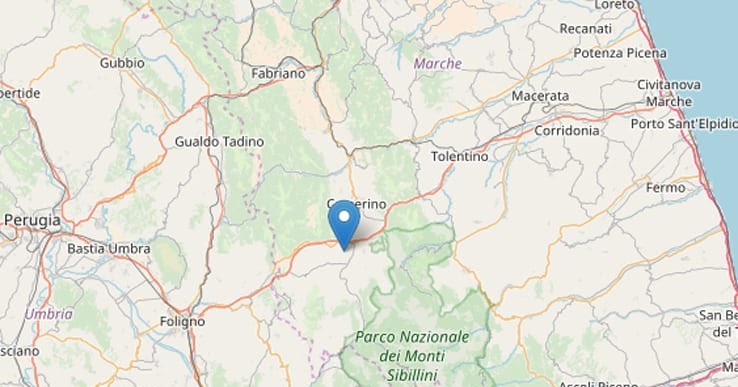 Trema il Centro Italia: scossa magnitudo 3.0 nelle Marche
