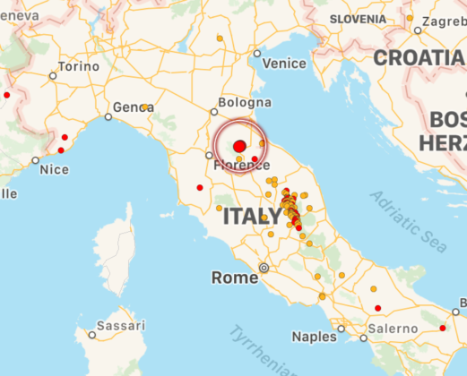 Trema la terra in Romagna, scossa di 3.9 avvertita in provincia di Forlì