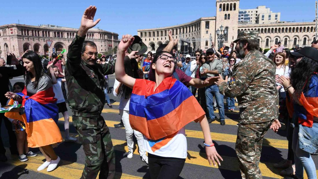 Armenia's capital brought to standstill as protesters take to streets