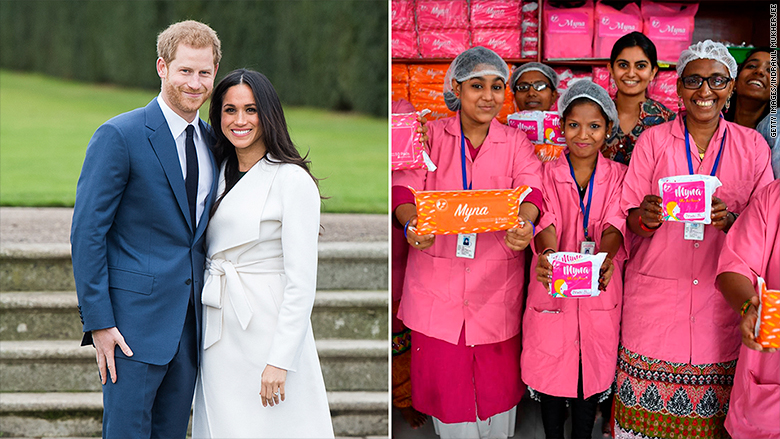 Harry and Meghan: Don't send gifts, buy sanitary pads for Indian women