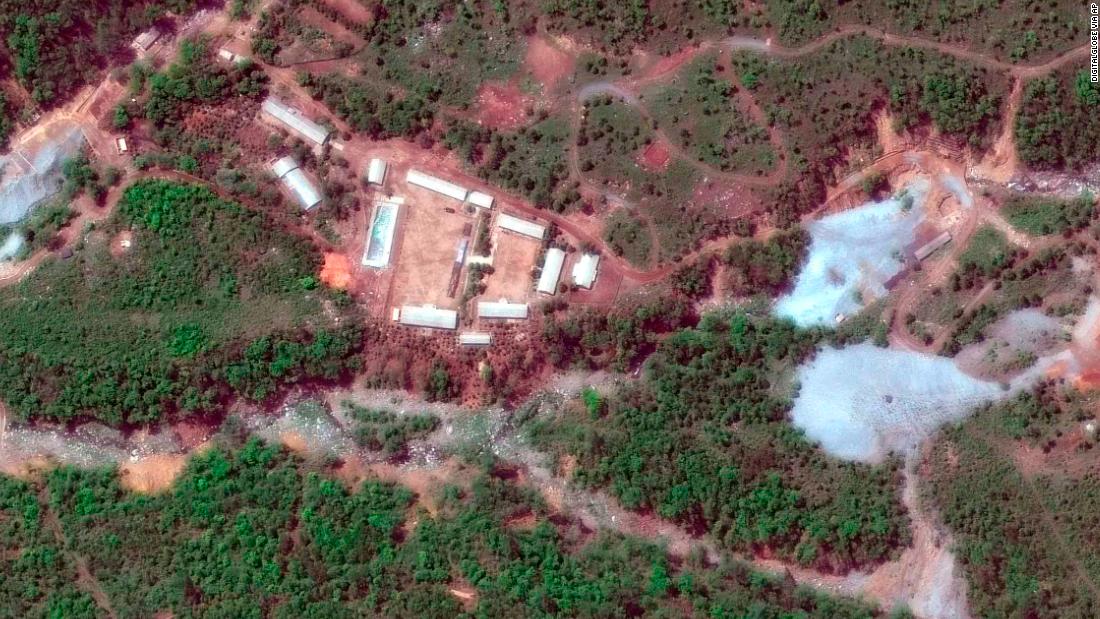 Apparent destruction: North Korea appears to have destroyed nuclear tunnels