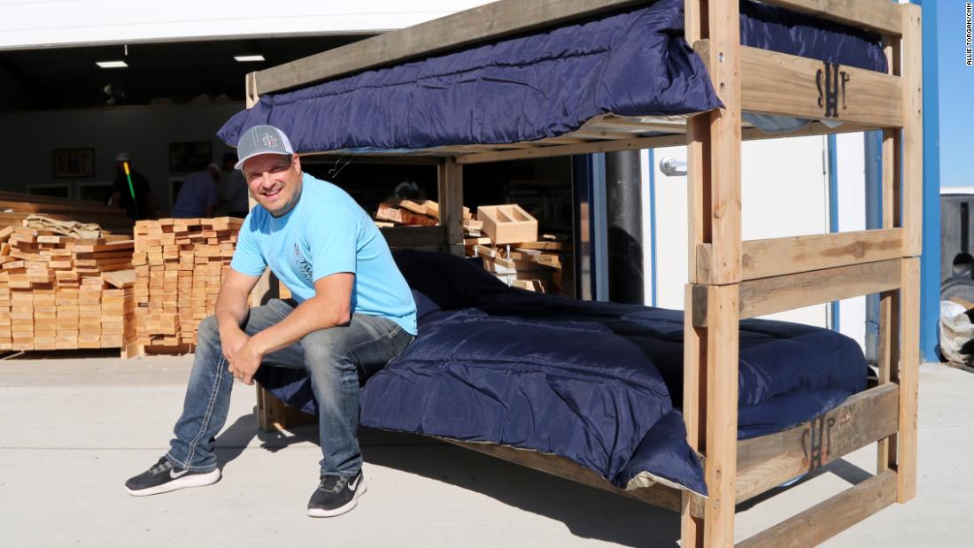 He saw kids sleeping on the floor, so he quit his job to build these
