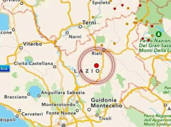 Trema la terra nel Centro Italia: sisma 3.1 vicino Rieti