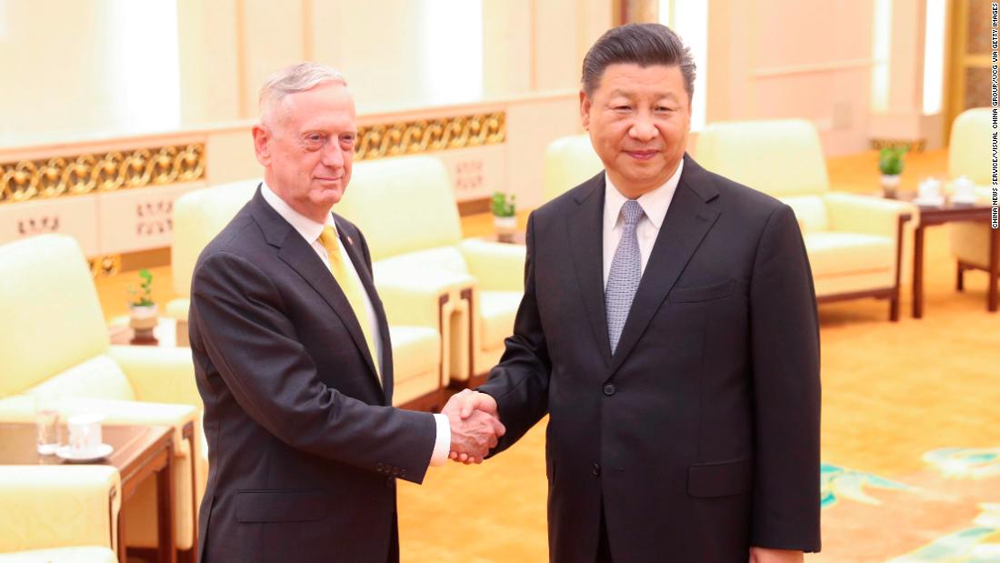 China will not give up 'any inch of territory' in the Pacific, Xi tells Mattis