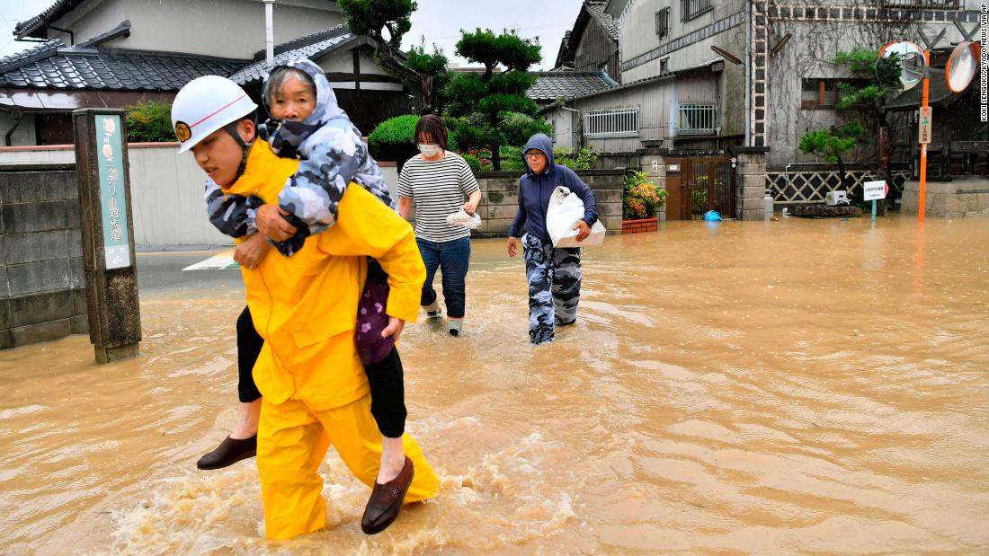 Flooding and landslides in Japan leave at least 85 dead