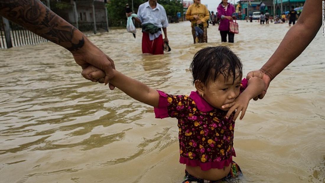 More than 100,000 forced to flee homes in Myanmar floods