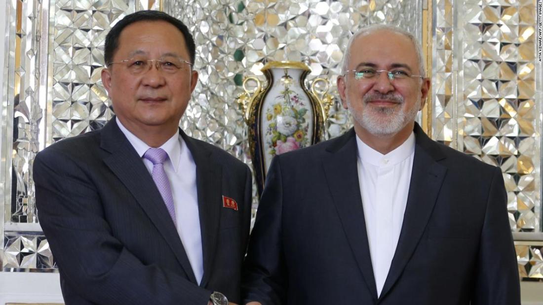 North Korea's foreign minister visits Iran as US reimposes sanctions
