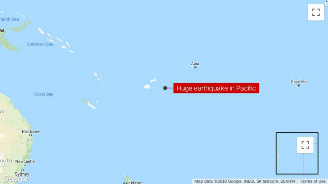 8.2-magnitude quake strikes in South Pacific