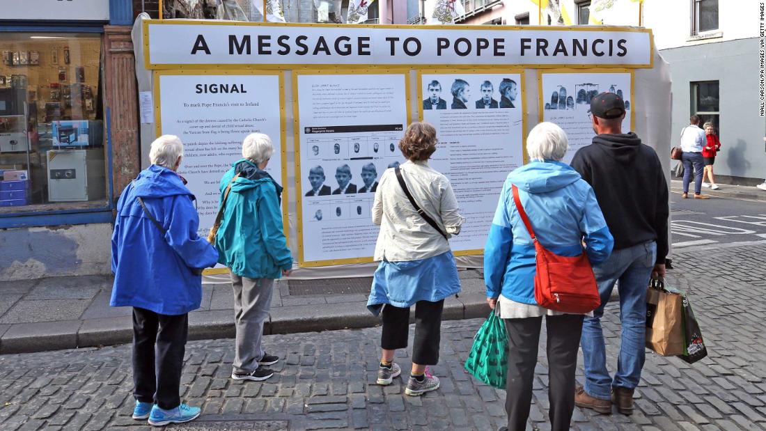Ireland abuse survivors say Pope must face up to Church's past sins