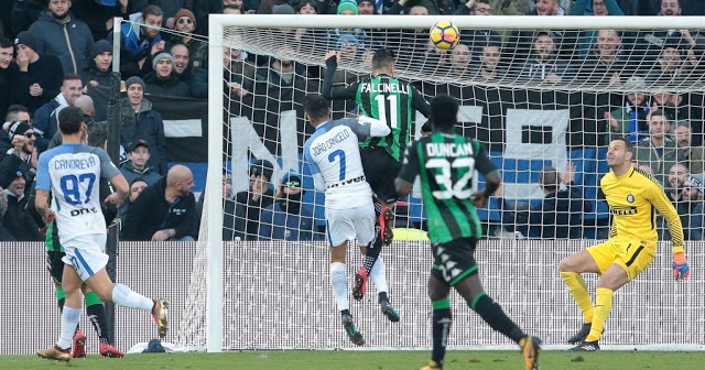 Serie A: l’Inter cede al Sassuolo per 1-0