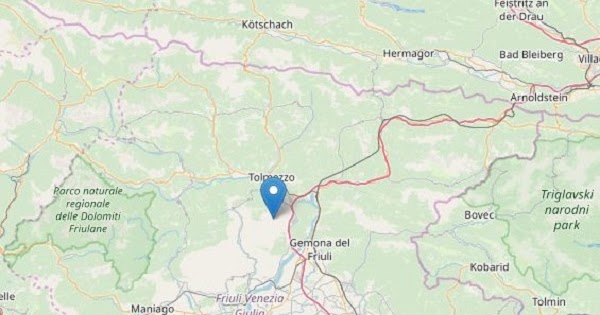 Forte scossa di terremoto in Friuli