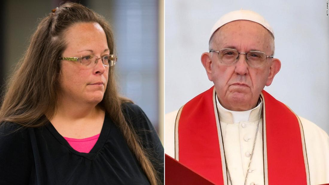 Former Vatican official says Pope knew about meeting with Kim Davis