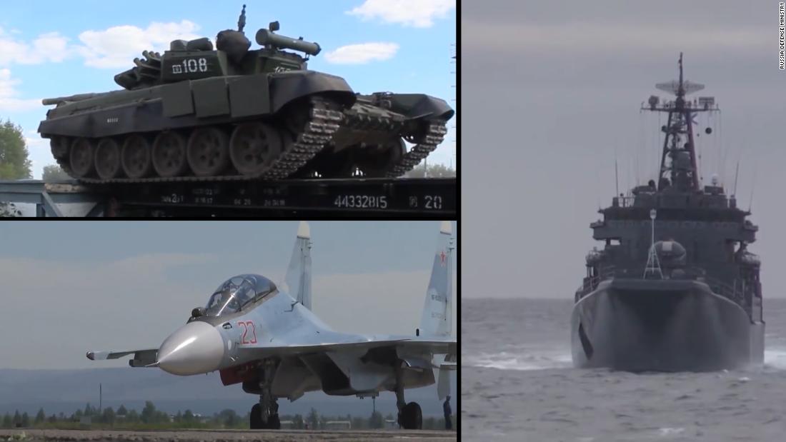 Russia rolls out military might in huge war games