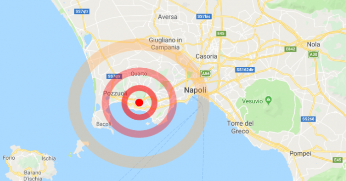 Trema il Napoletano: sisma magnitudo 2.5 vicino Pozzuoli