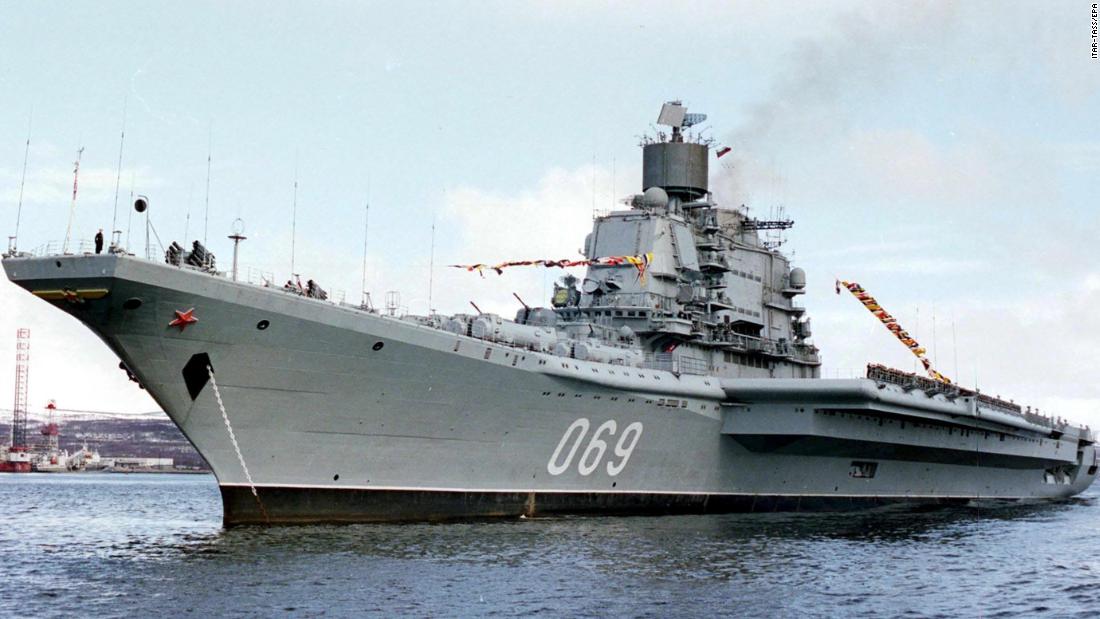 Accident leaves big hole in Russia's only aircraft carrier