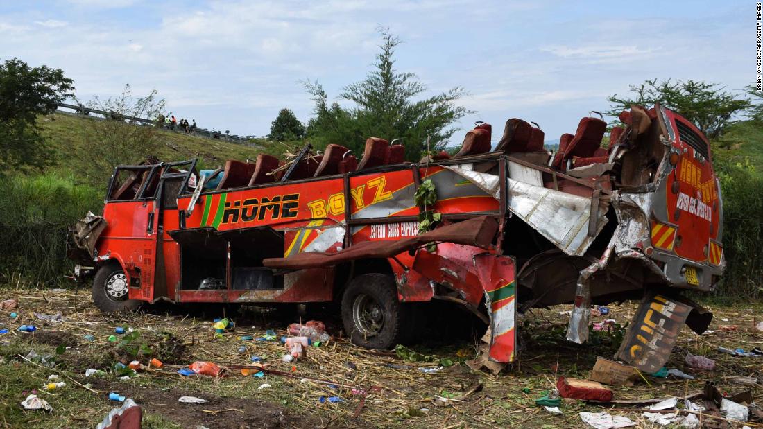At least 50 killed in Kenya bus crash
