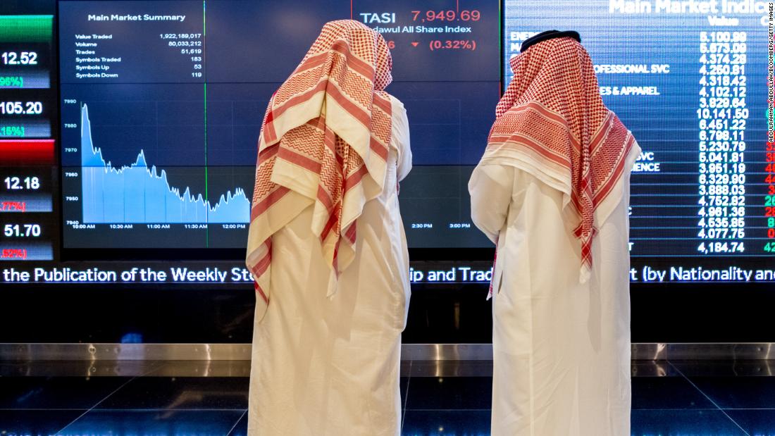 Saudi Arabia's stock market plunges on fear of sanctions