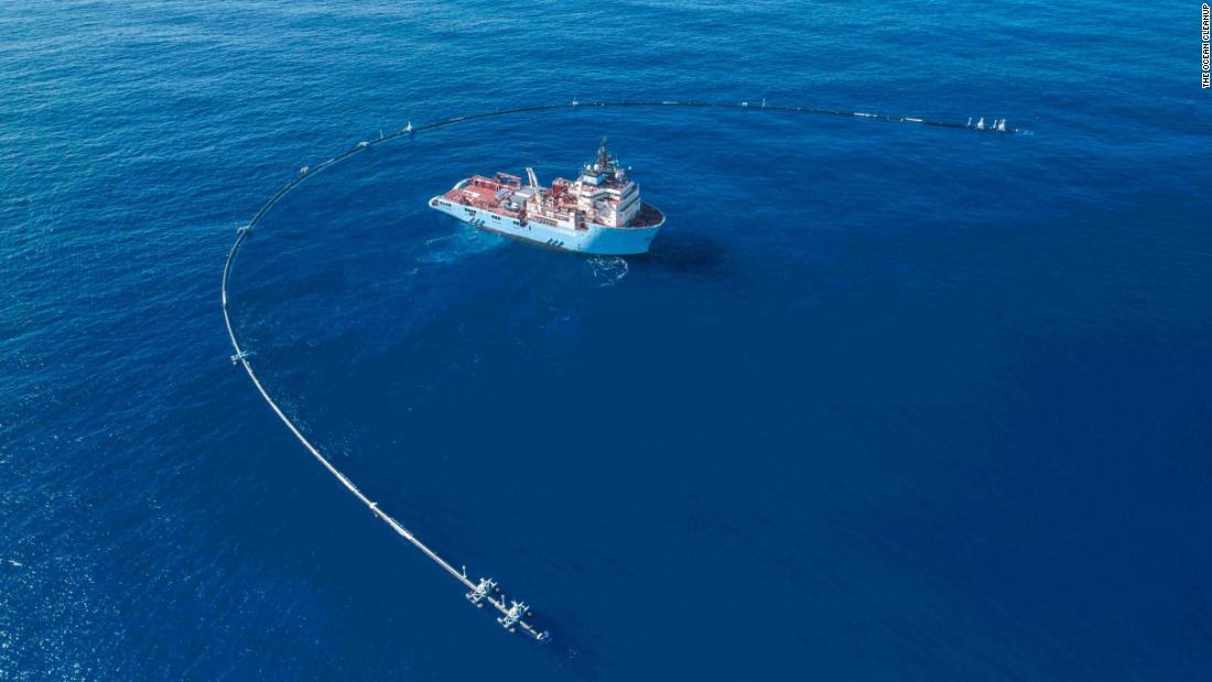 Floating pipe set to start massive ocean cleanup process