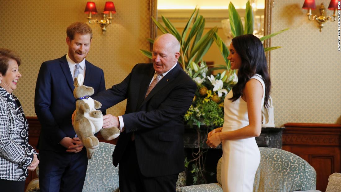 Meghan and Harry kick off Australia tour with baby gifts and koalas