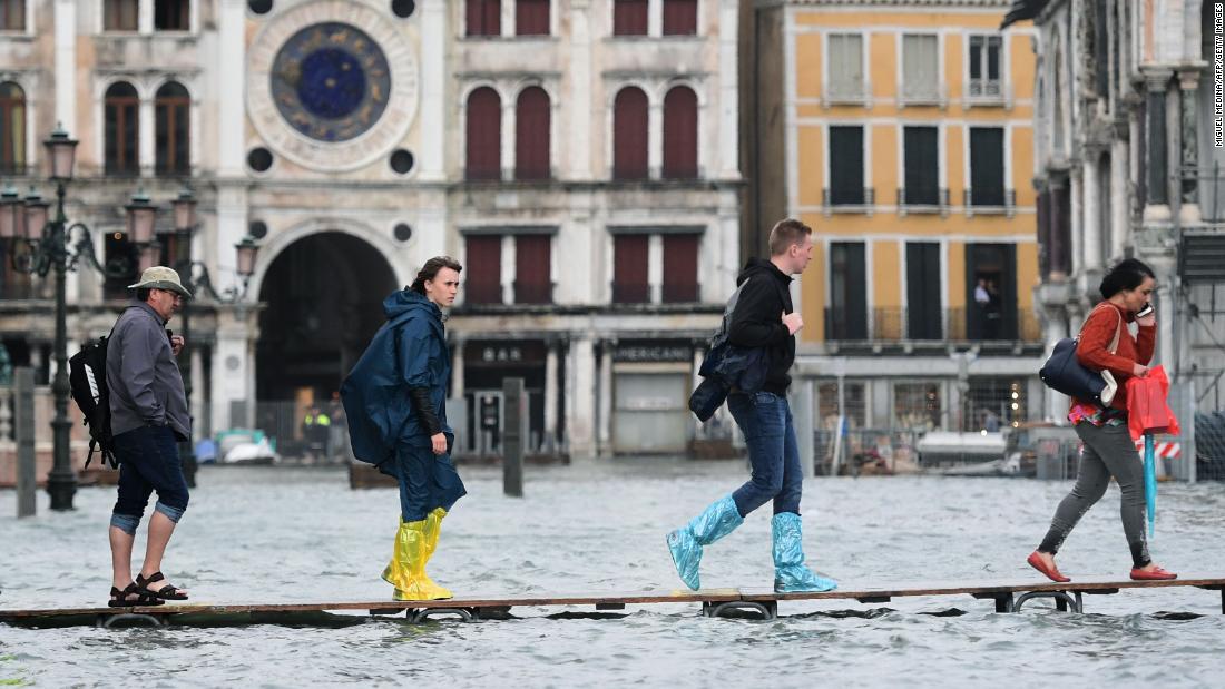 Venice overwhelmed by floodwaters