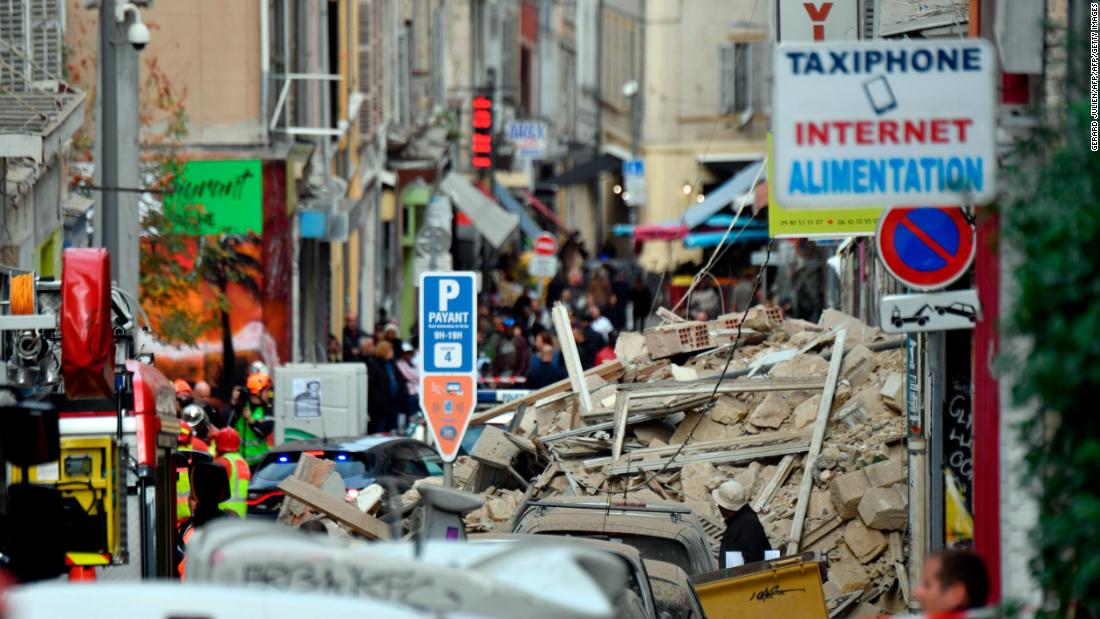 At least three dead after buildings collapse in Marseille