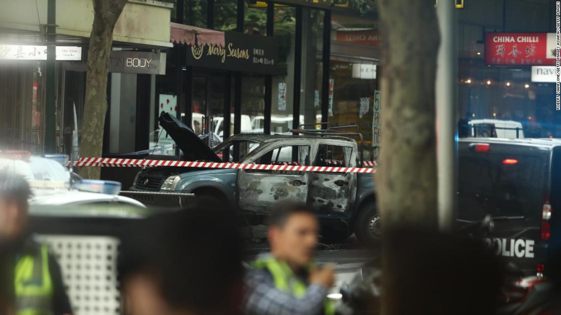 Gas canisters found in car linked to Melbourne terror attack that left one man dead