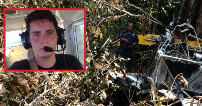 Pilota si schianta con l’aereo nella giungla e sopravvive 4 giorni