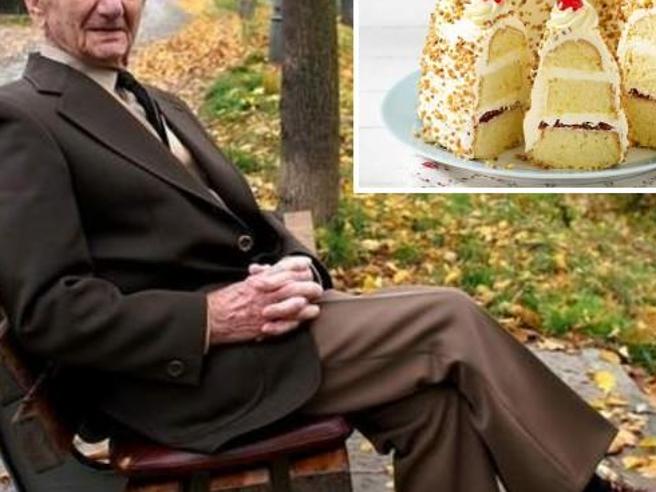 Ghiotto del Frankfurter Kranz l’uomo più anziano del mondo
