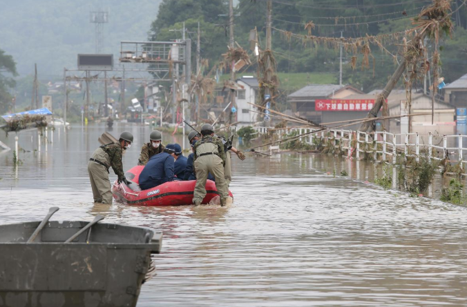 Torrential rains in Japan, at least 19 dead