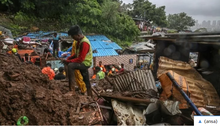 Frane in India per i monsoni: almeno 34 morti