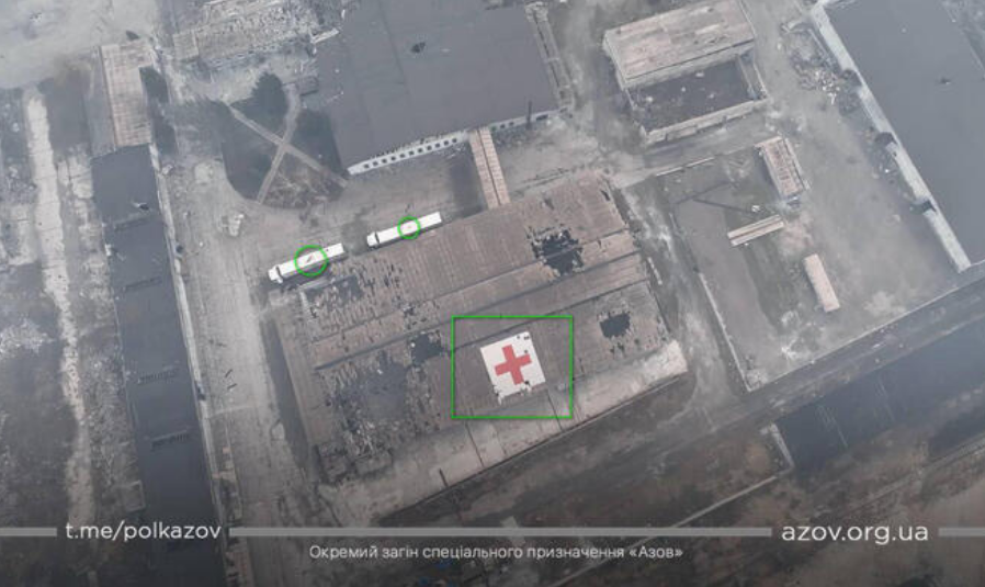 Mariupol, bombardata Croce Rossa