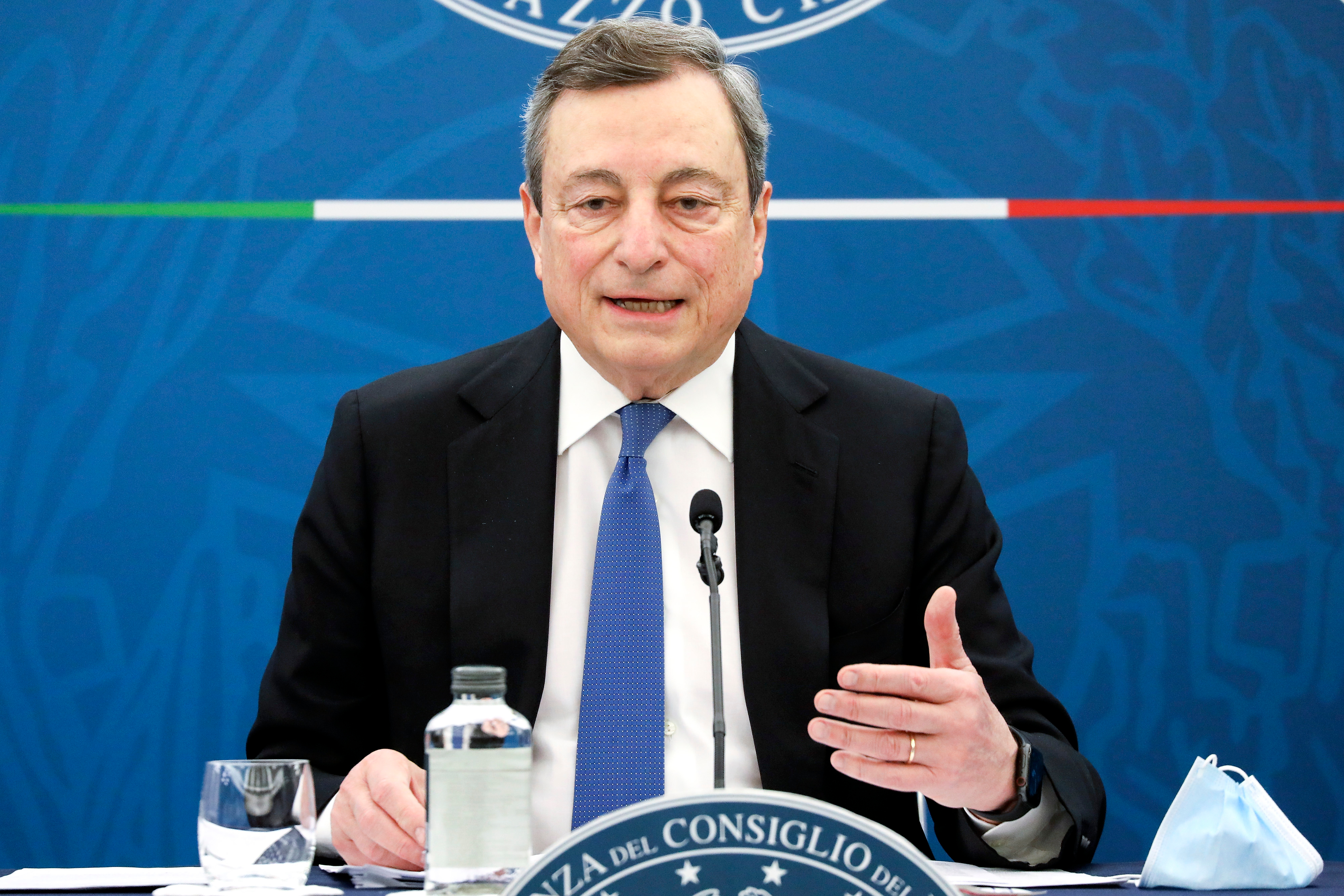 Draghi: “La dipendenza italiana dal gas russo è scesa dal 40 al 25%”