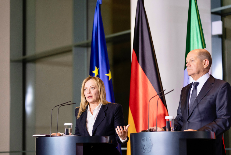Meloni a Berlino incontra Scholz: “Fondamentale per Ue cooperazione Italia-Germania”