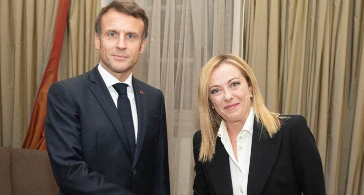 Meloni a Parigi incontra Macron, ‘Visione condivisa sul Mediterraneo’