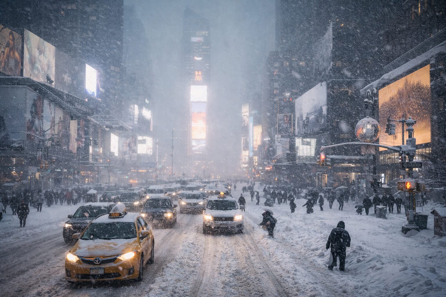 Tempesta di neve colpisce il nord-est degli Stati Uniti: emergenza a New York e New Jersey